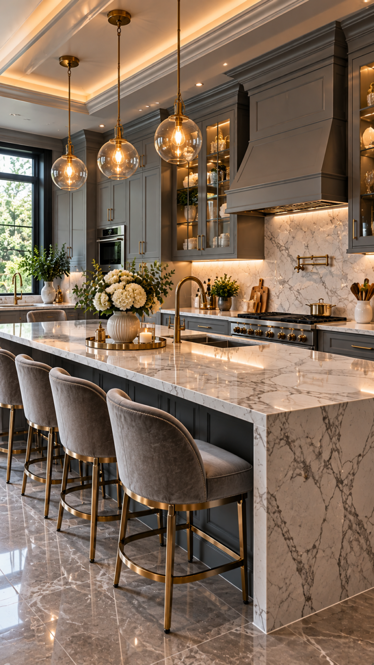 Gray Kitchen Cabinets