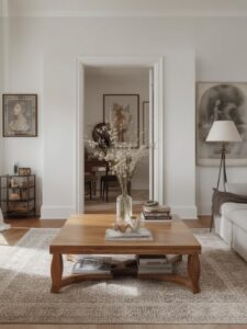 wood coffee table sets