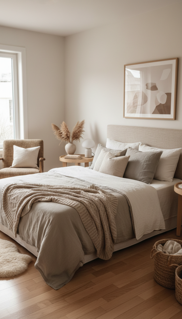 cozy apartment bedroom