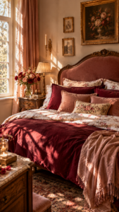 Burgundy Bedroom