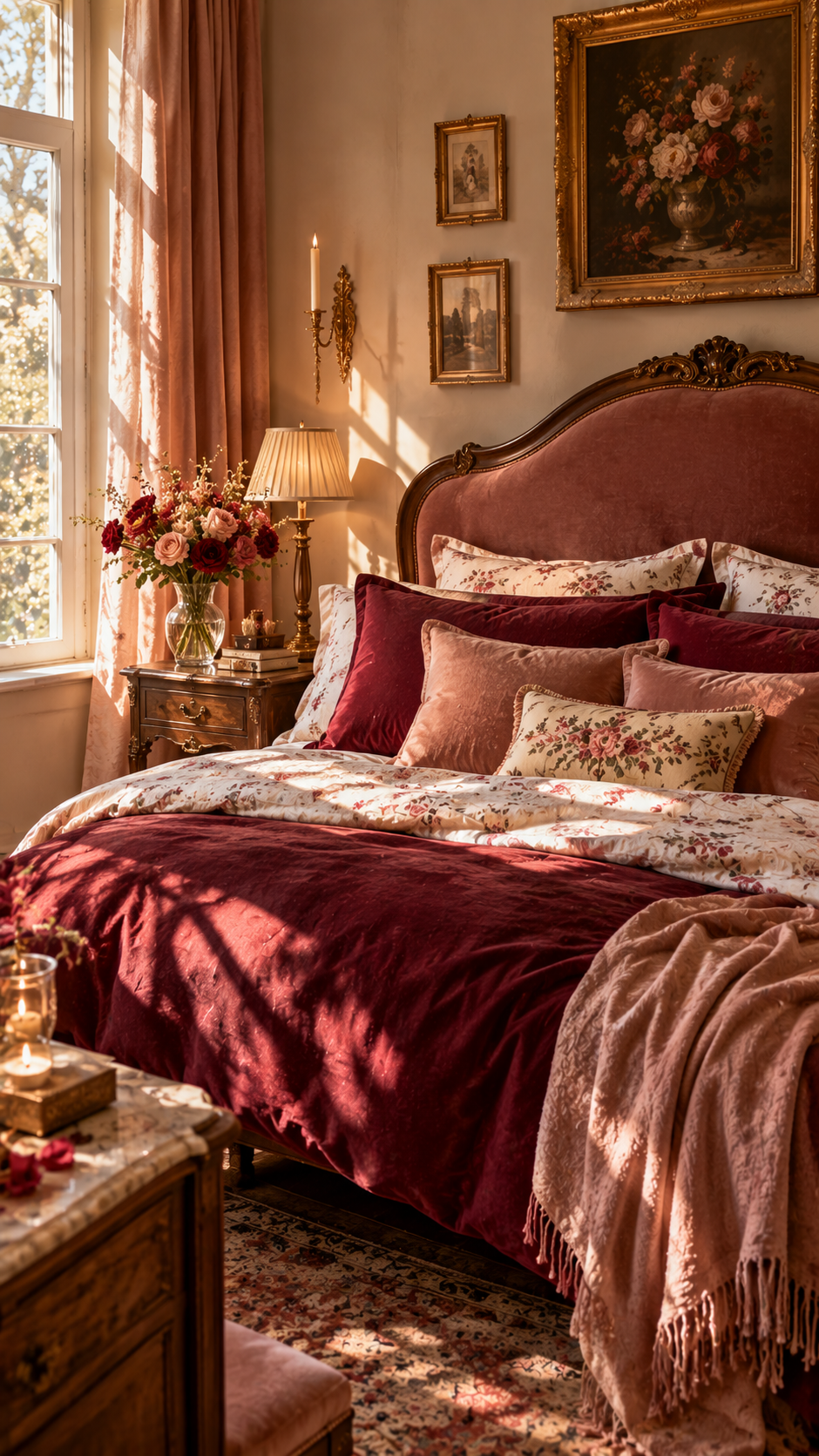 Burgundy Bedroom