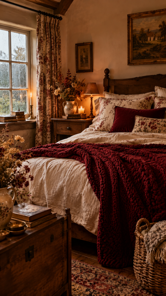 Burgundy Bedroom