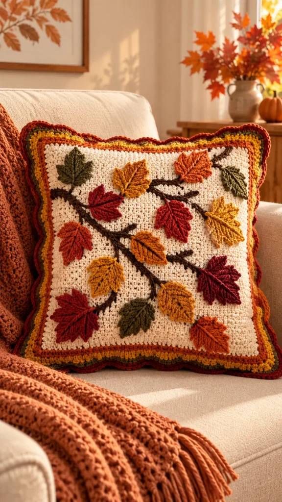 Autumn-Inspired Pillow Cover