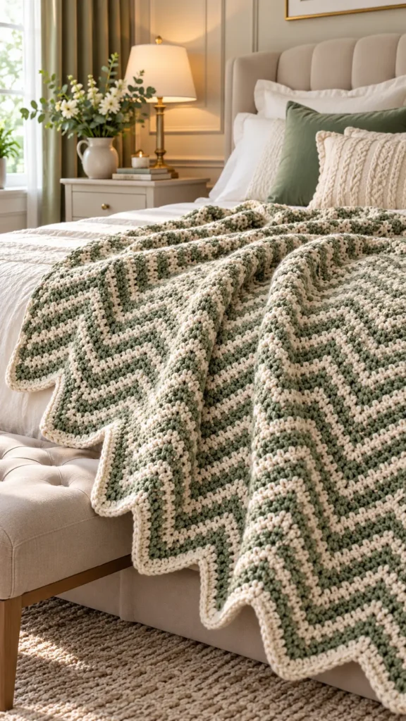 Moss Stitch Blanket